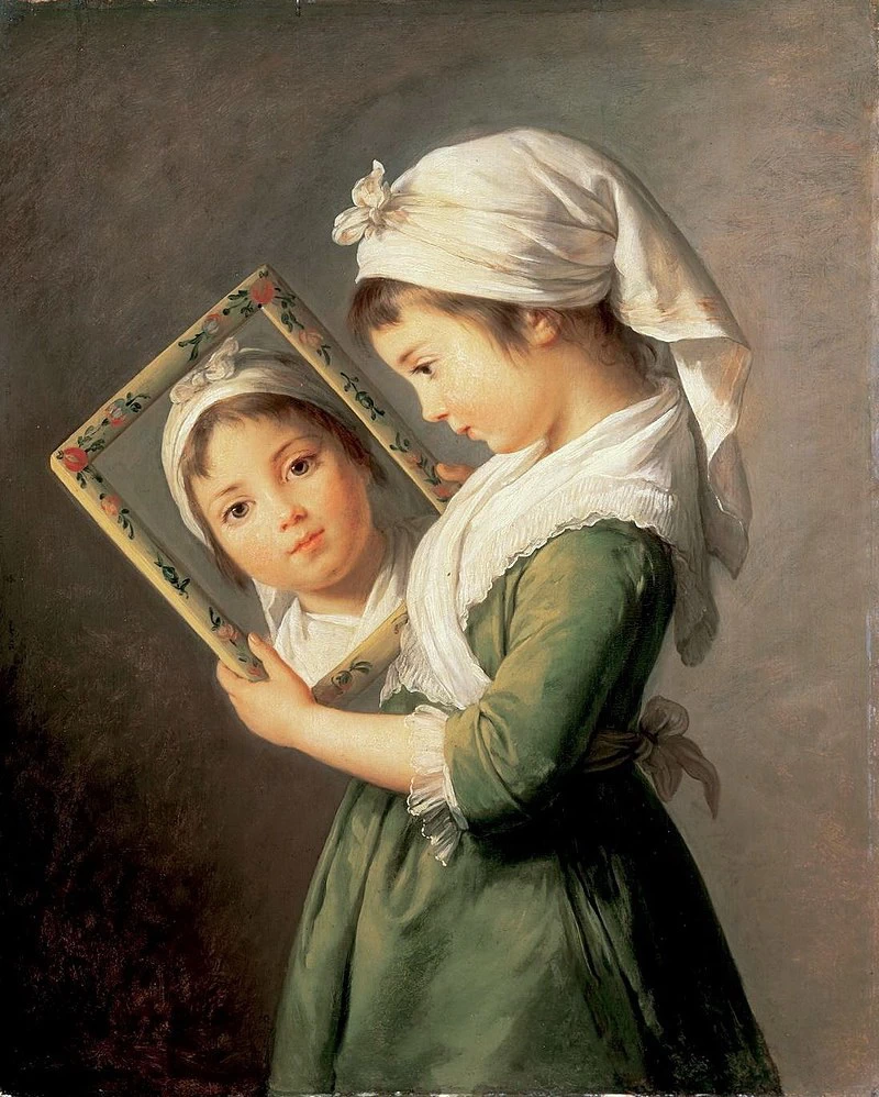 Ritratto di sua figlia Julie di Mme (1787)-collection David-Weill